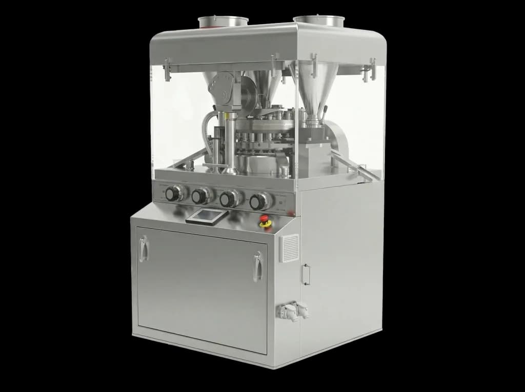 Elizabeth ECO IV Rotary Tablet Press at 45 degree angle