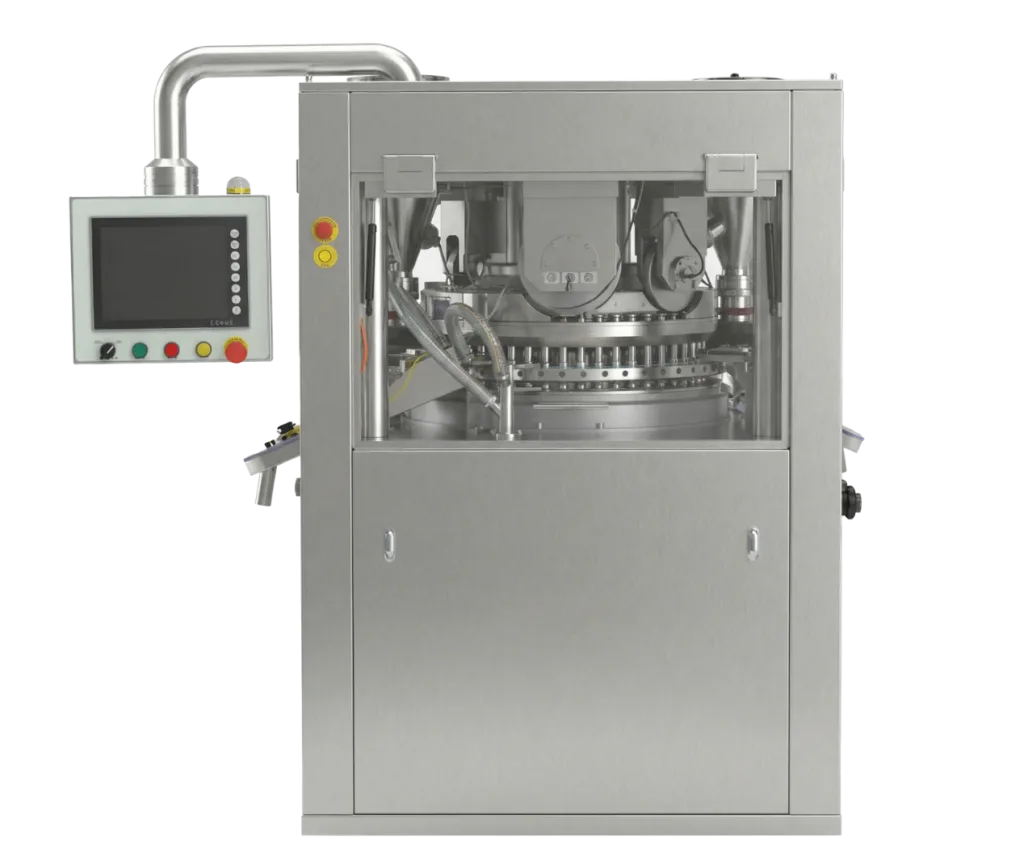 An ECO VII rotary tablet press.