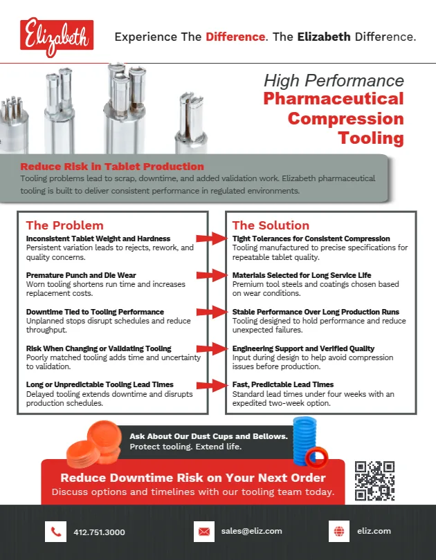 Elizabeth Tooling Brochure
