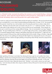 Tool Polishing Procedure